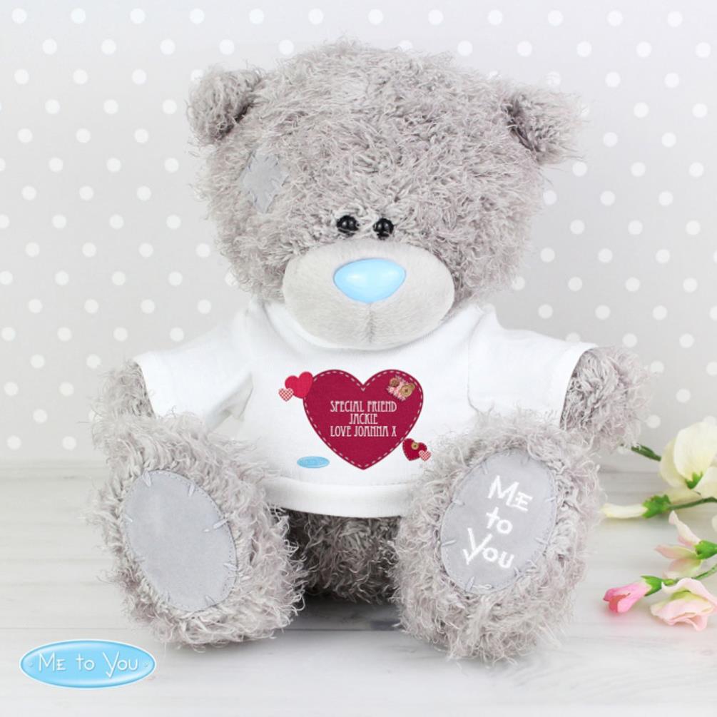Personalised 10" Me to You Bear with Heart T Shirt Extra Image 3